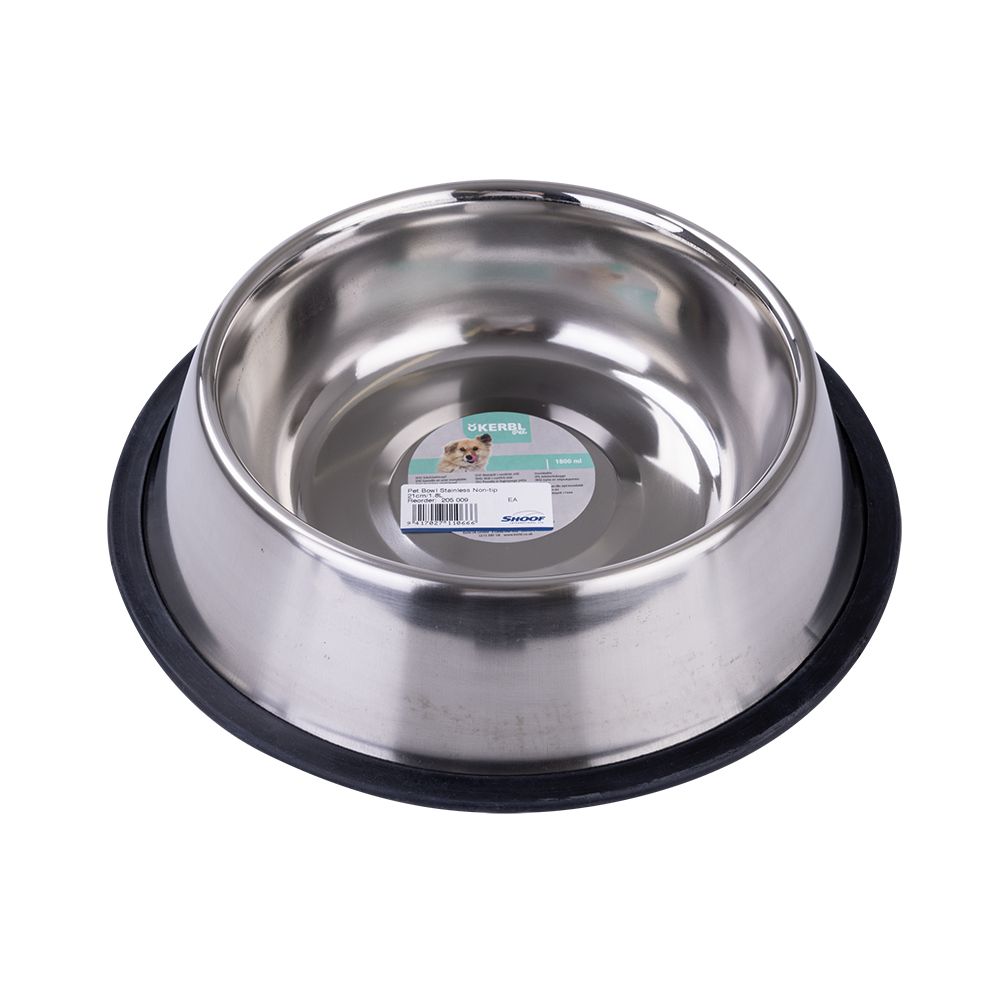 Shoof Pet Bowl Stainless Non-tip 21cm/1.8l