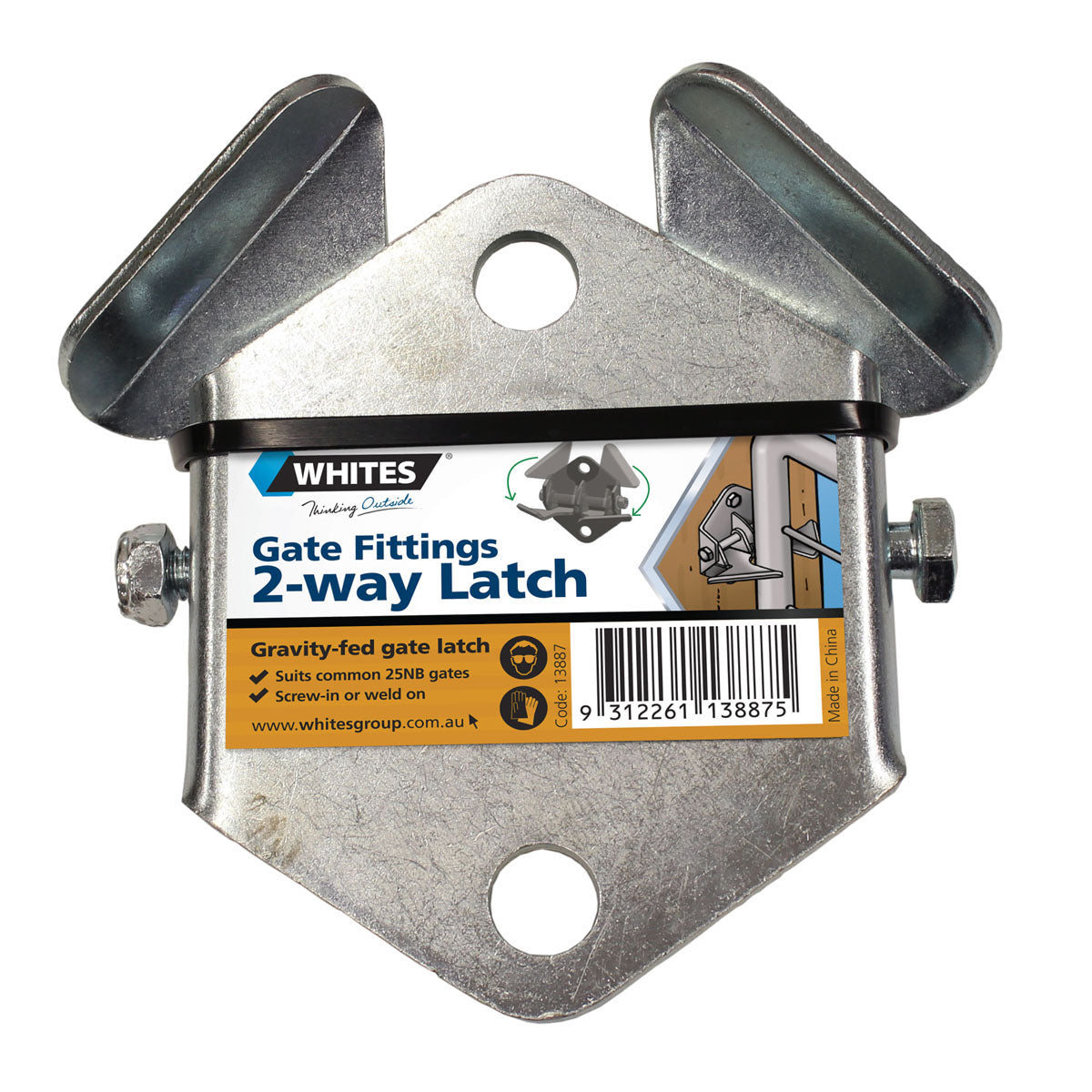 Whites 2 Way Gate Latch