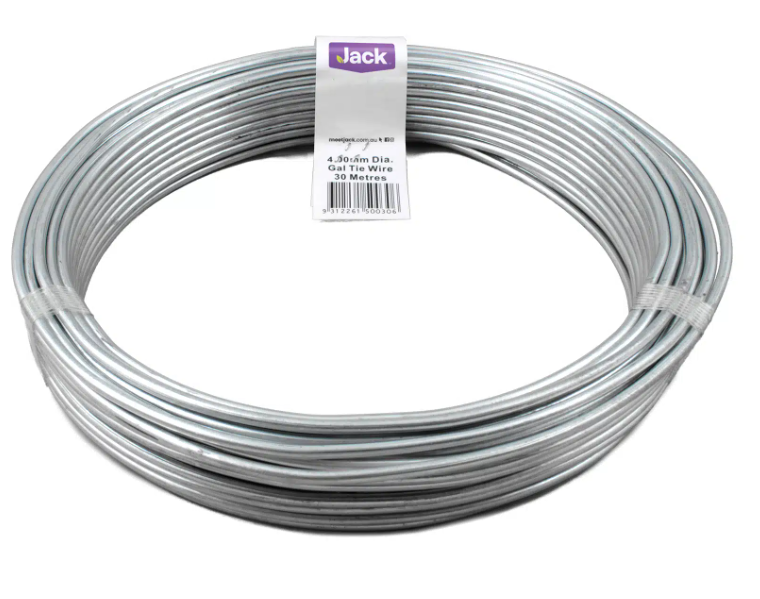 Whtes Tie Wire Gal 4mm 30m