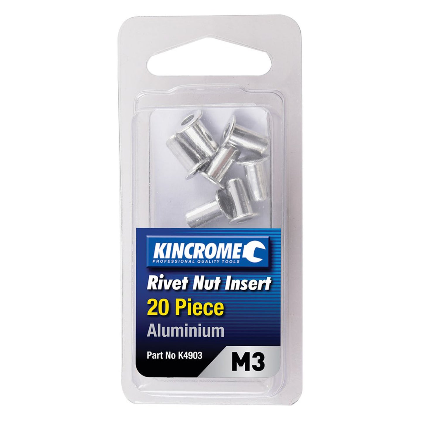Kincrome Rivet Nut Insert 20pc (m3)
