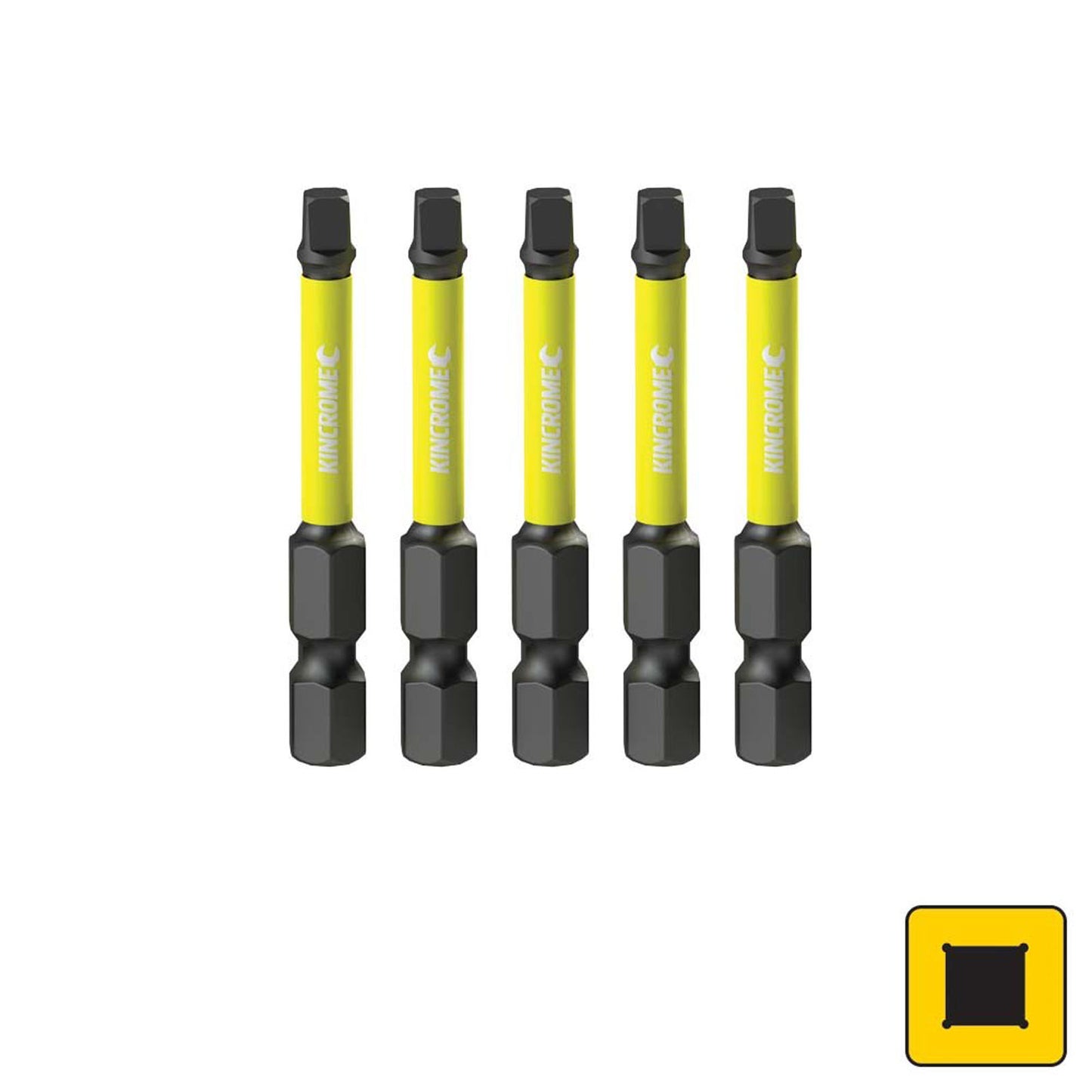 Kincrome Impact Bits #2 5pc (50mm) (yellow)