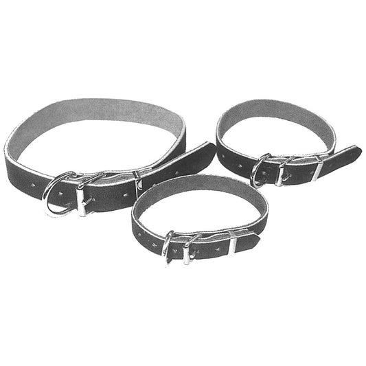 Shoof Dog Collar Leather H/duty 57cm