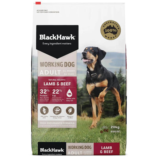 Blackhawk Working Dog Lamb/beef 20kg