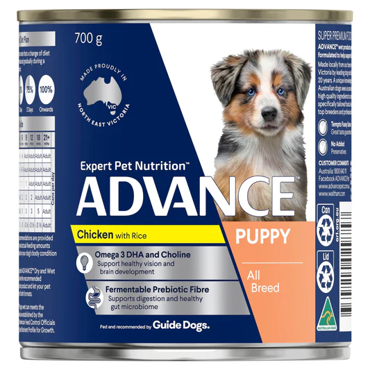 Advance Puppy Growth Cans 12x700g 
