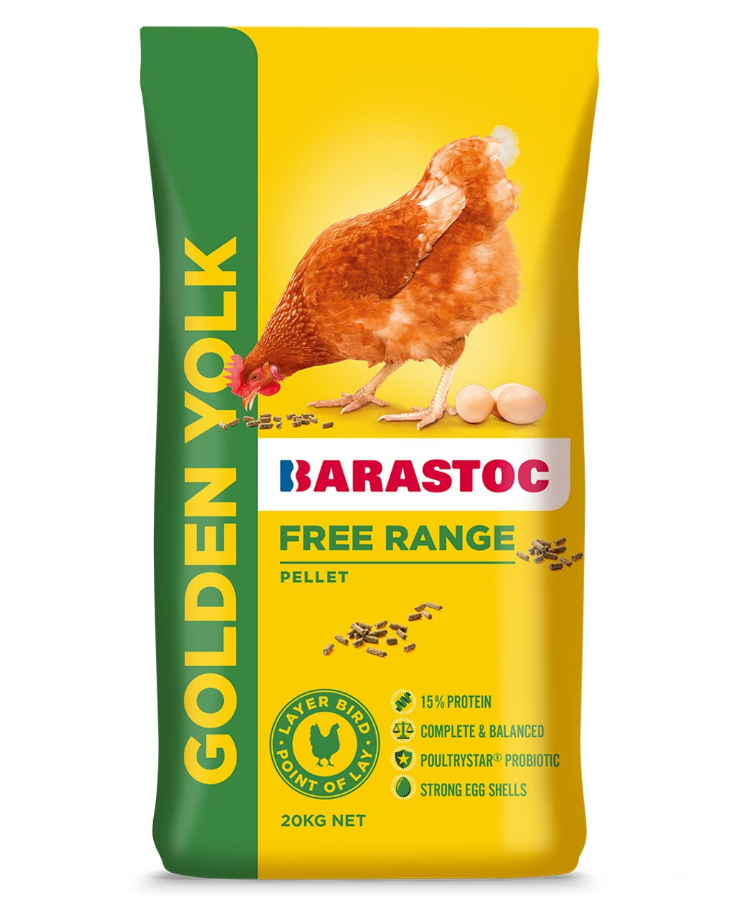 Barastoc Golden Yolk Layer Pellets 20kg 