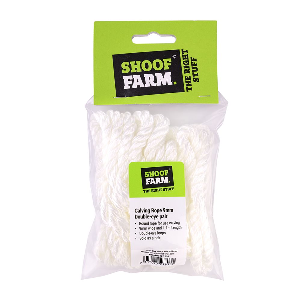 Shoof Calving Rope 9mm Double Eye Pair