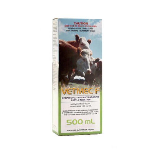 Vetmec F Injection For Cattle 500ml 