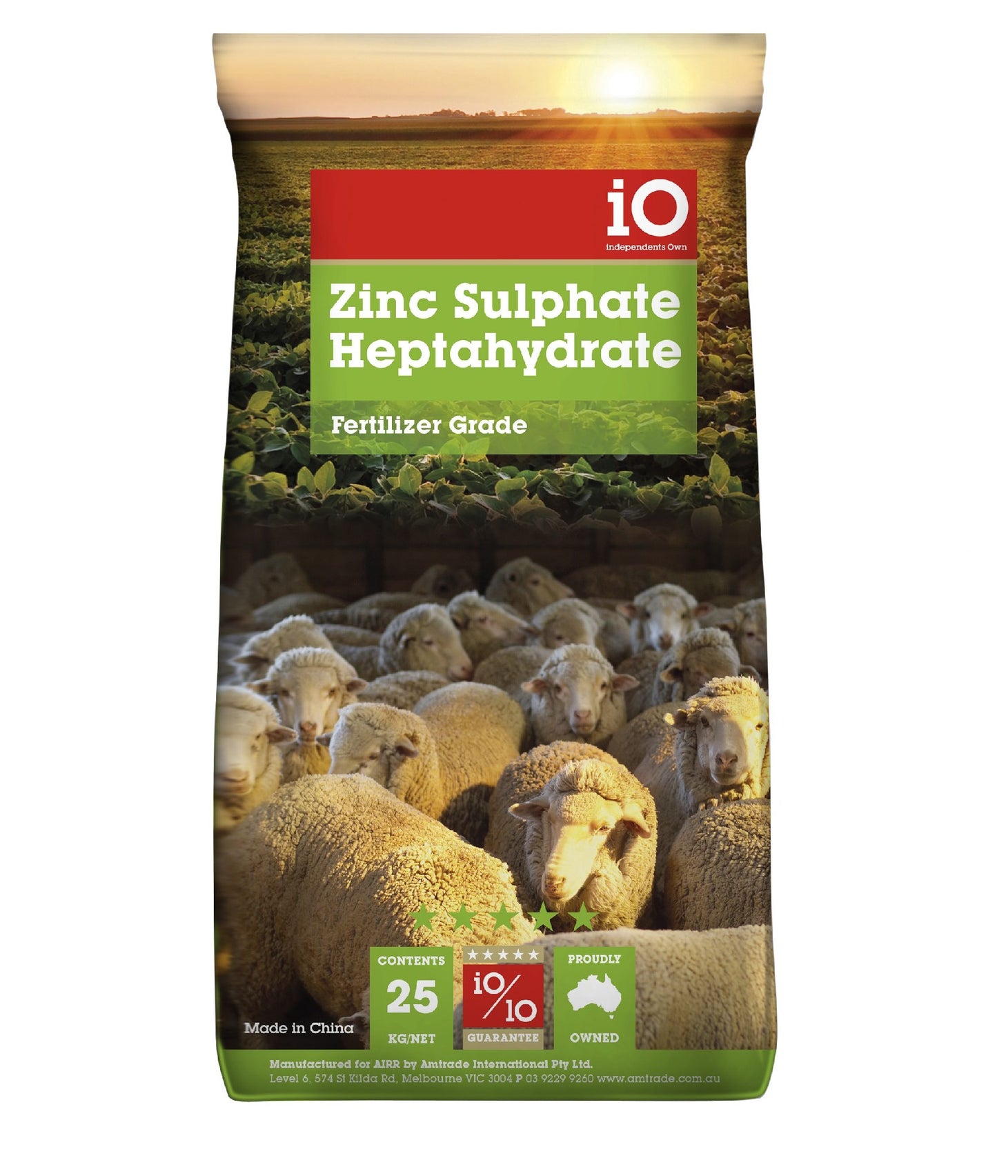 Io Zinc Sulphate Hepta 25kg