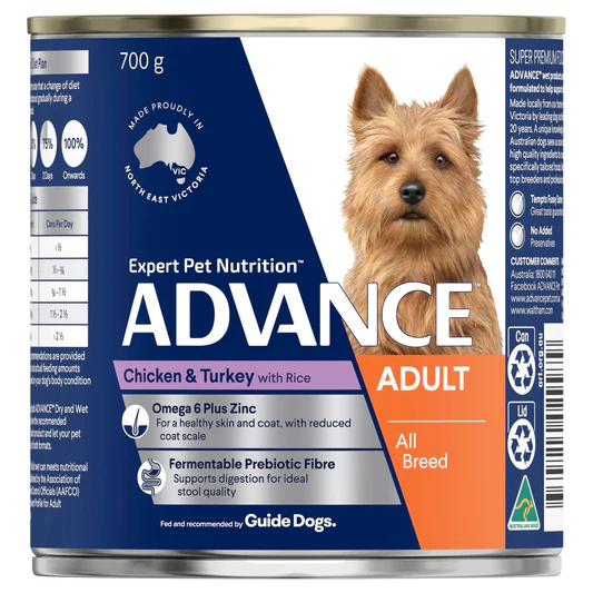Advance *adult* Cans Chkn & Turkey 12x700g 