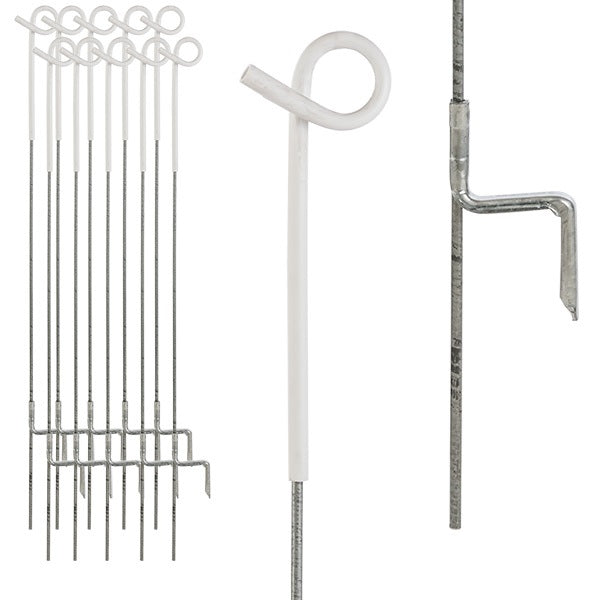 Strainrite Heavy Duty 7mm Gold Foot Pigtail Post Pack 10