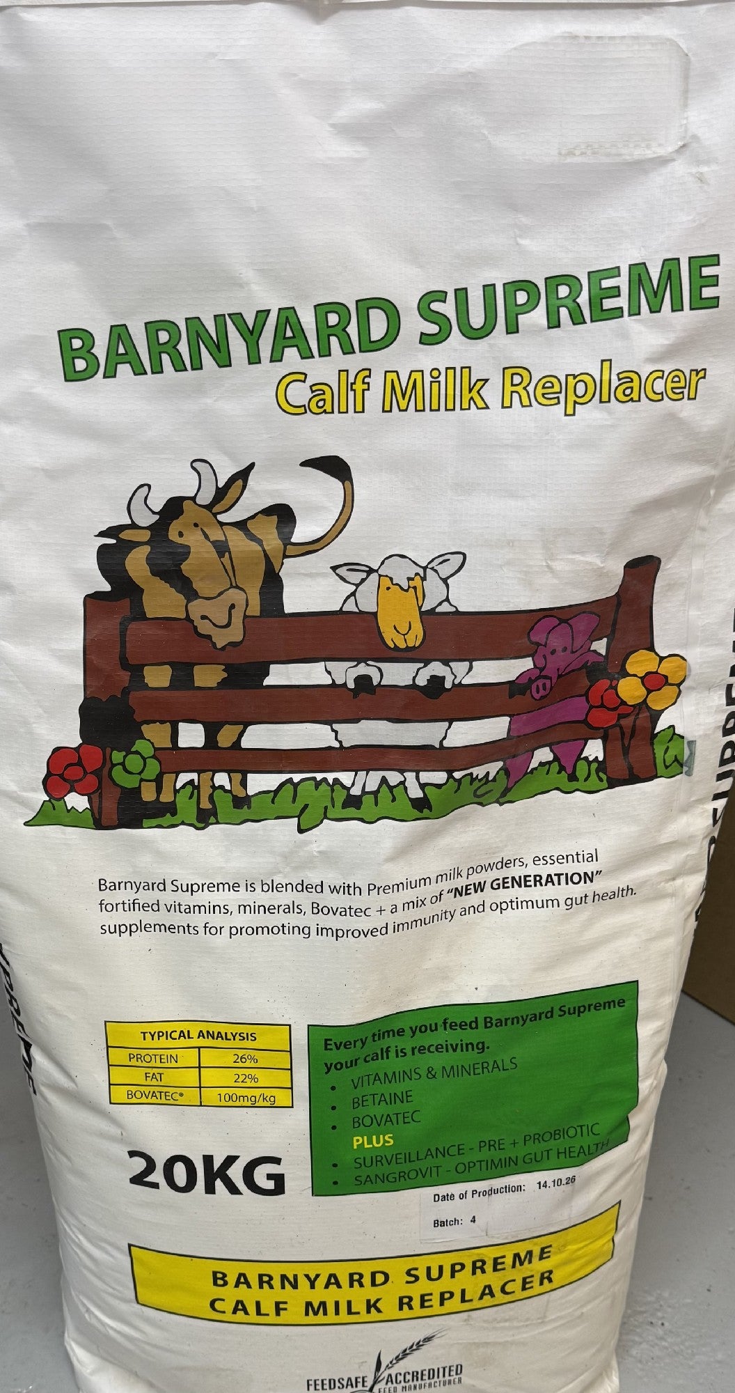 Barnyard Supreme Calf Milk Replacer 20kg