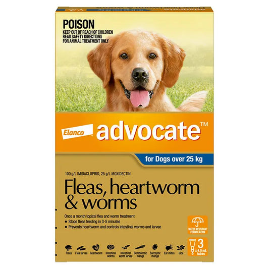 Advocate For Dogs 25kg+ Pk3