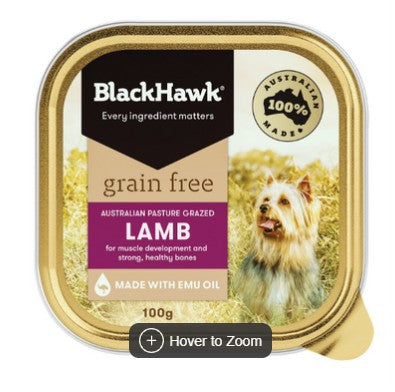 Black Hawk Adult Grain Free Lamb Tins 9x100g