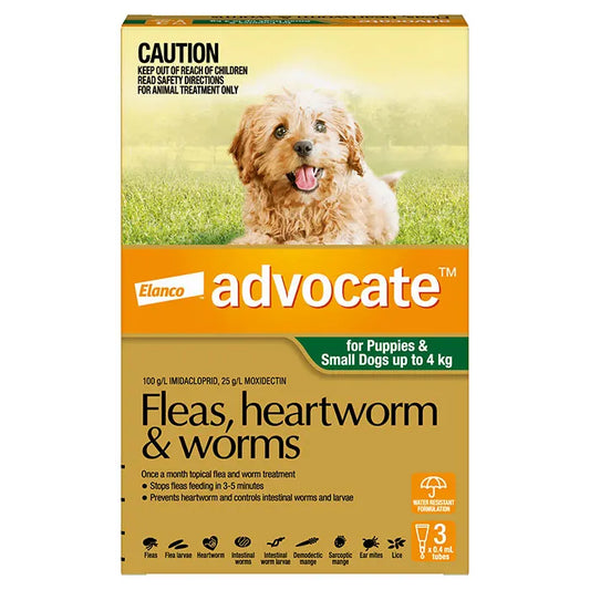 Advocate For Dogs 0 - 4kg Pk3