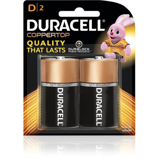 Duracell D Batteries Pk2