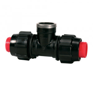 Plasson Tee F-threaded Offtake Rural [sz:25mm / 1"]