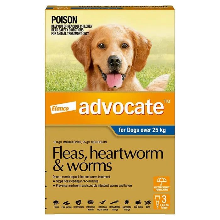 Advocate For Dogs 25kg+ Pk3 