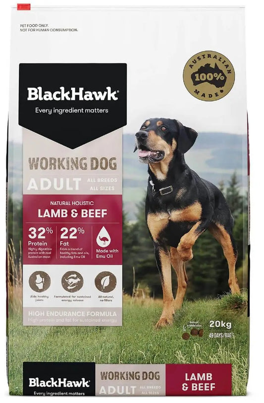 Blackhawk Working Dog Lamb/beef 20kg