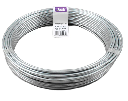 Whtes Tie Wire Gal 4mm 30m