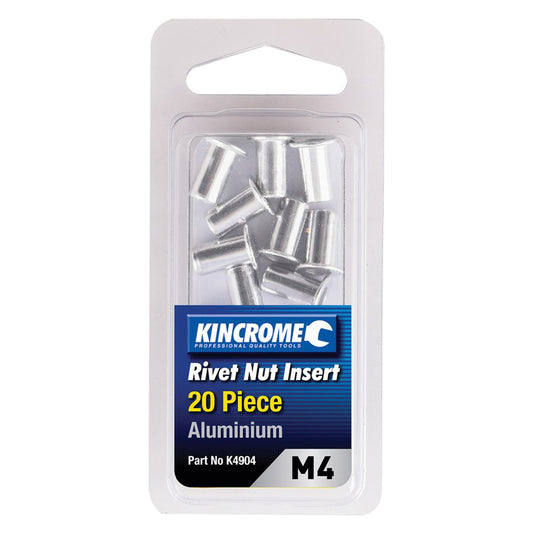 Kincrome Rivet Nut Insert 20pc (m4) 
