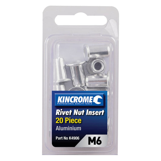 Kincrome Rivet Nut Insert 20pc (m6) 