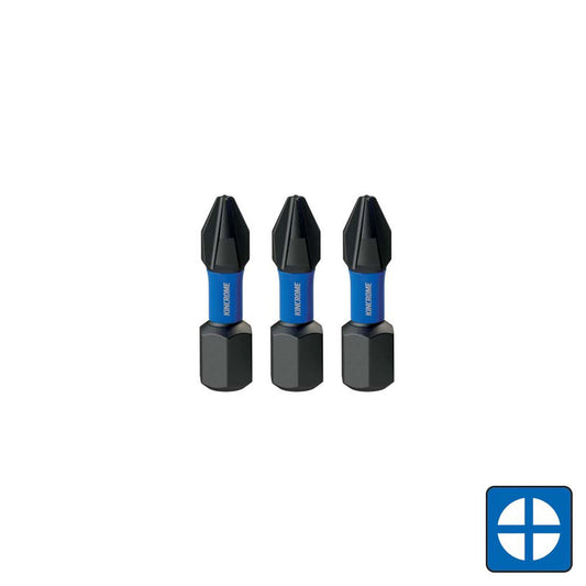 Kincrome Impact Bits #2 3pc (25mm) 