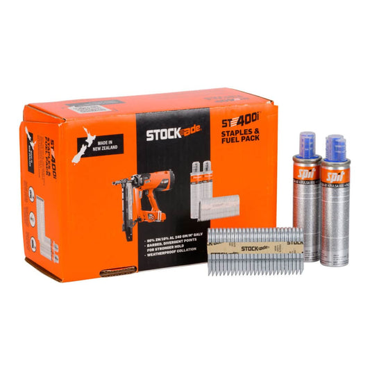 Stock-ade Impulse Barbed Staples Qty1000 [sz:50 X 4mm]