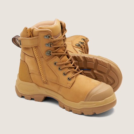 Blundstone Pur Safety 150mm Ankle Zip Lace Up Size 8
