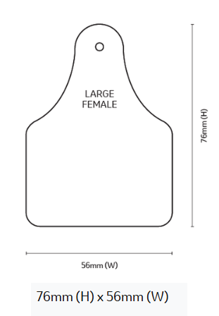 Allflex Eartag Large Female [clr:white]