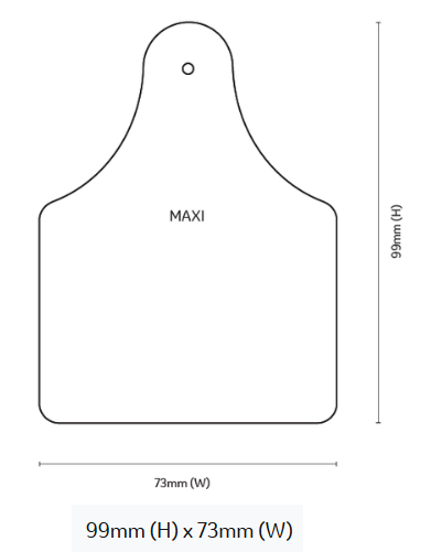 Allflex Eartag Maxi Male [clr:white]
