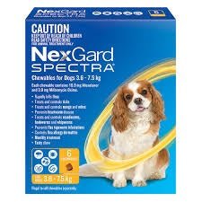 Nexgard Spectra 3.6 -7.5kg Pk 3