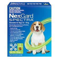 Nexgard Spectra 7.6 - 15kg Pk 3