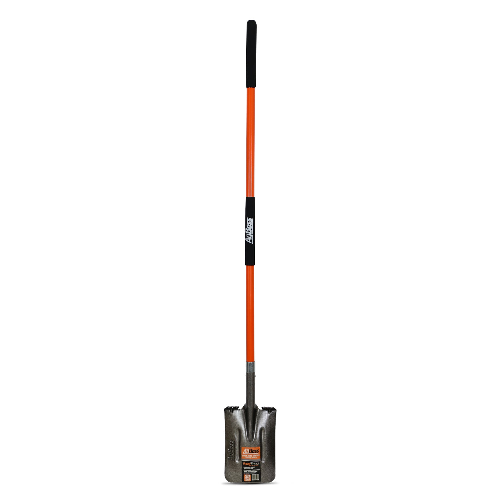 Agboss Post Hole Shovel Square - Long Handle Fibreglass 