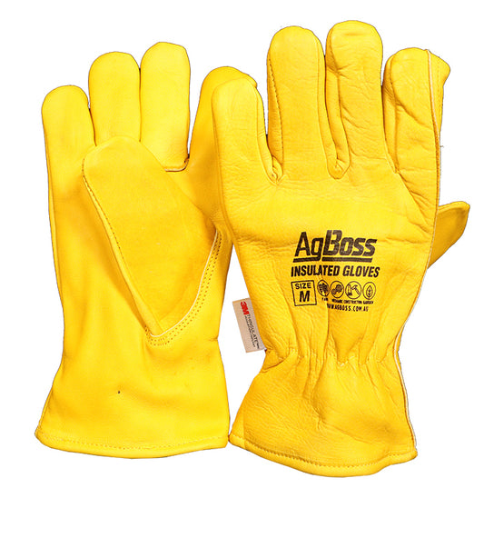 Agboss 3m Thinsulate Leather Gloves [sz:large]