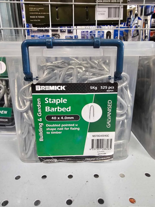 Bremick Staples 40mm X 4mm 5kg 