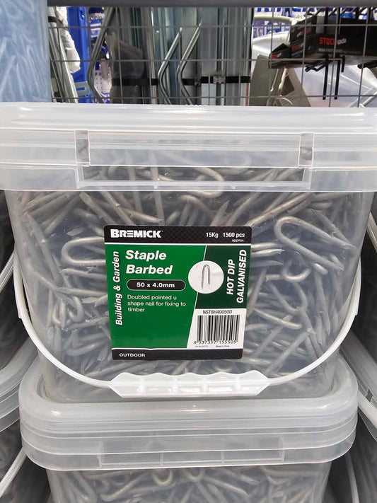 Bremick Staples Hdg 50mm X 4mm 15kg 
