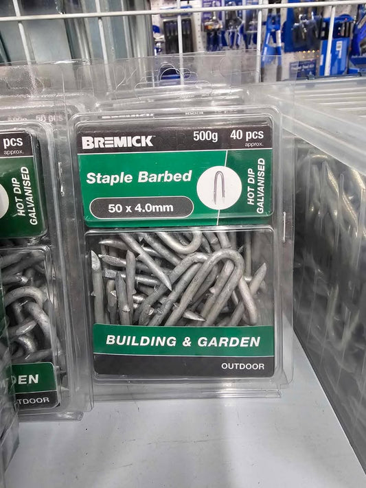 Bremick Staples 50mm X 4mm 500g 
