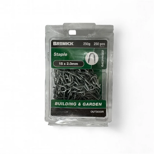 Bremick Staples 15mm X 2mm 250g 