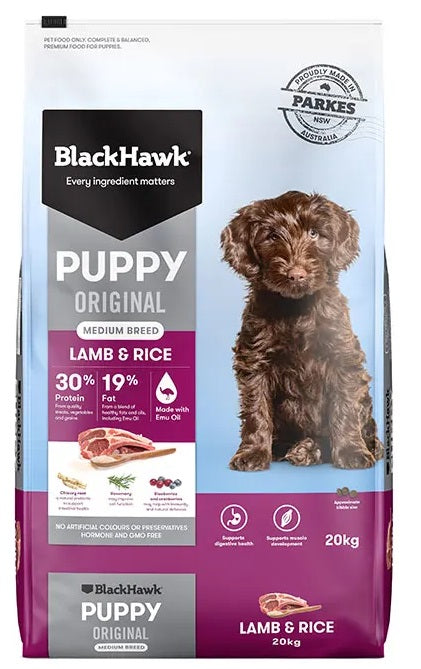 Blackhawk Puppy Lamb & Rice 20kg