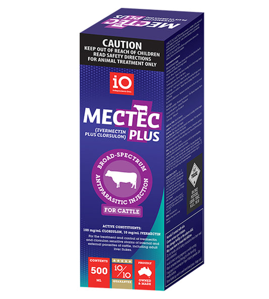 Io Mectec Plus Fluke Inj. Cattle 500ml