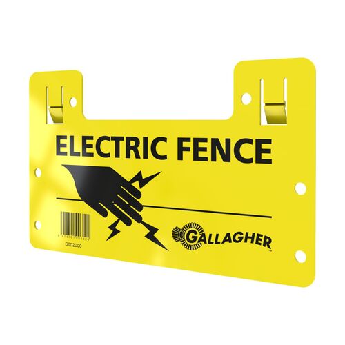 Gallagher Electric Fence Warning Sign Double Sided 