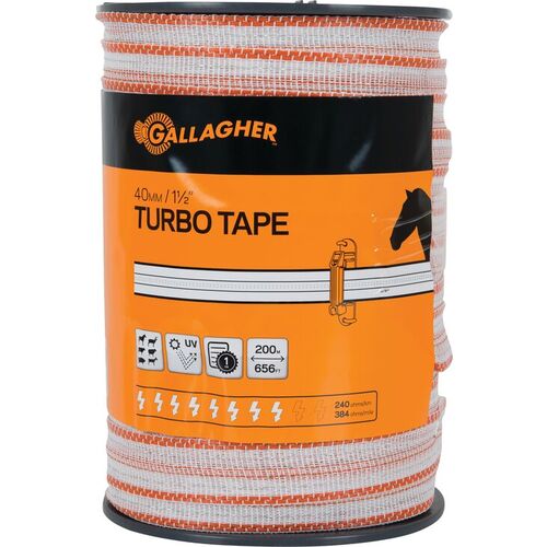 Gallagher Turbo Tape 40mm X 200m 