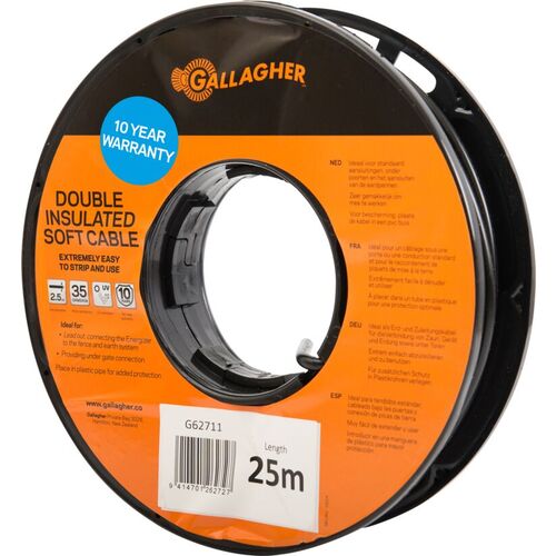Gallagher Double Insulated Soft Cable 2.5mm [l:25m]