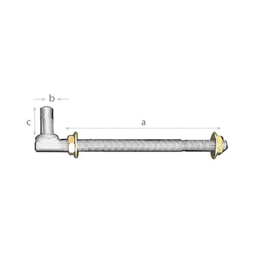 Gallagher Gudgeon Thru Post 275mm X 20mm L/pin