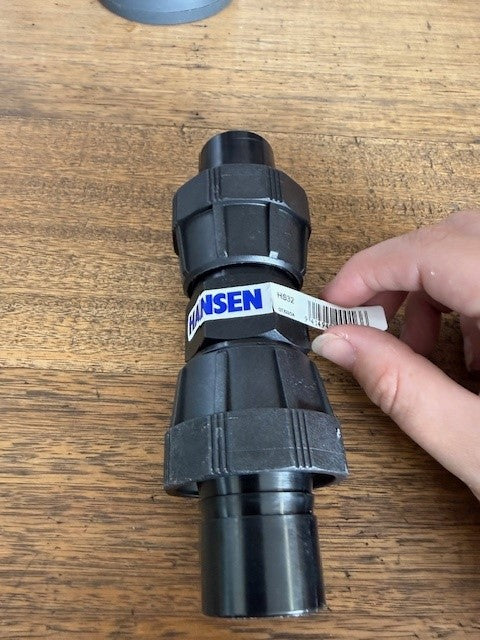 Hansen 32mm  Straight Coupling 