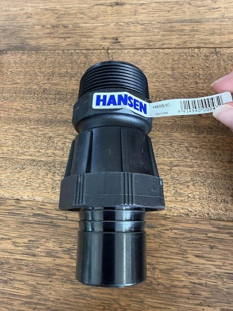 Hansen 40mm Male Straight Coupling 