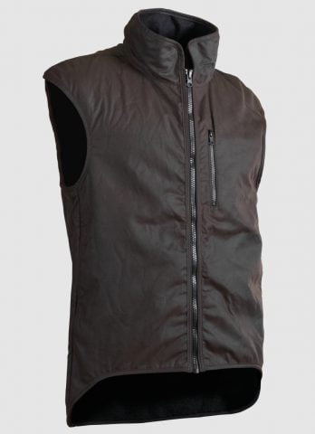 Styx Mill Oilskin Vest Brown Fur [sz:large] 