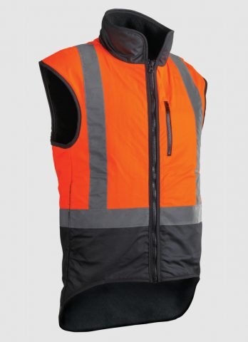 Styx Mill Oilskin Orange Vest [sz:large] 