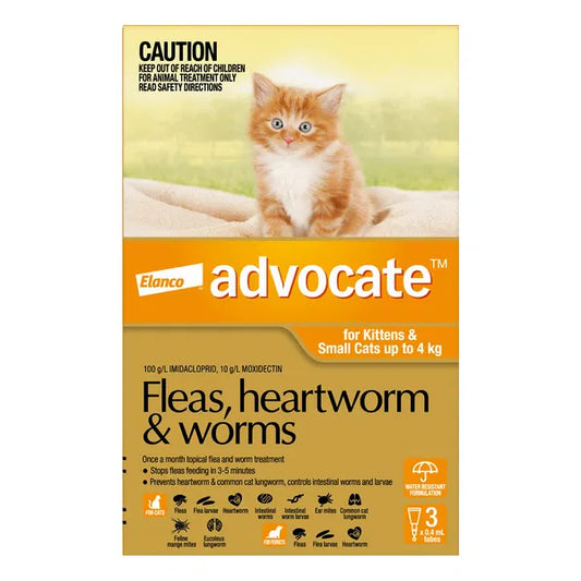 Advocate For Cats 0 - 4kg Pk3