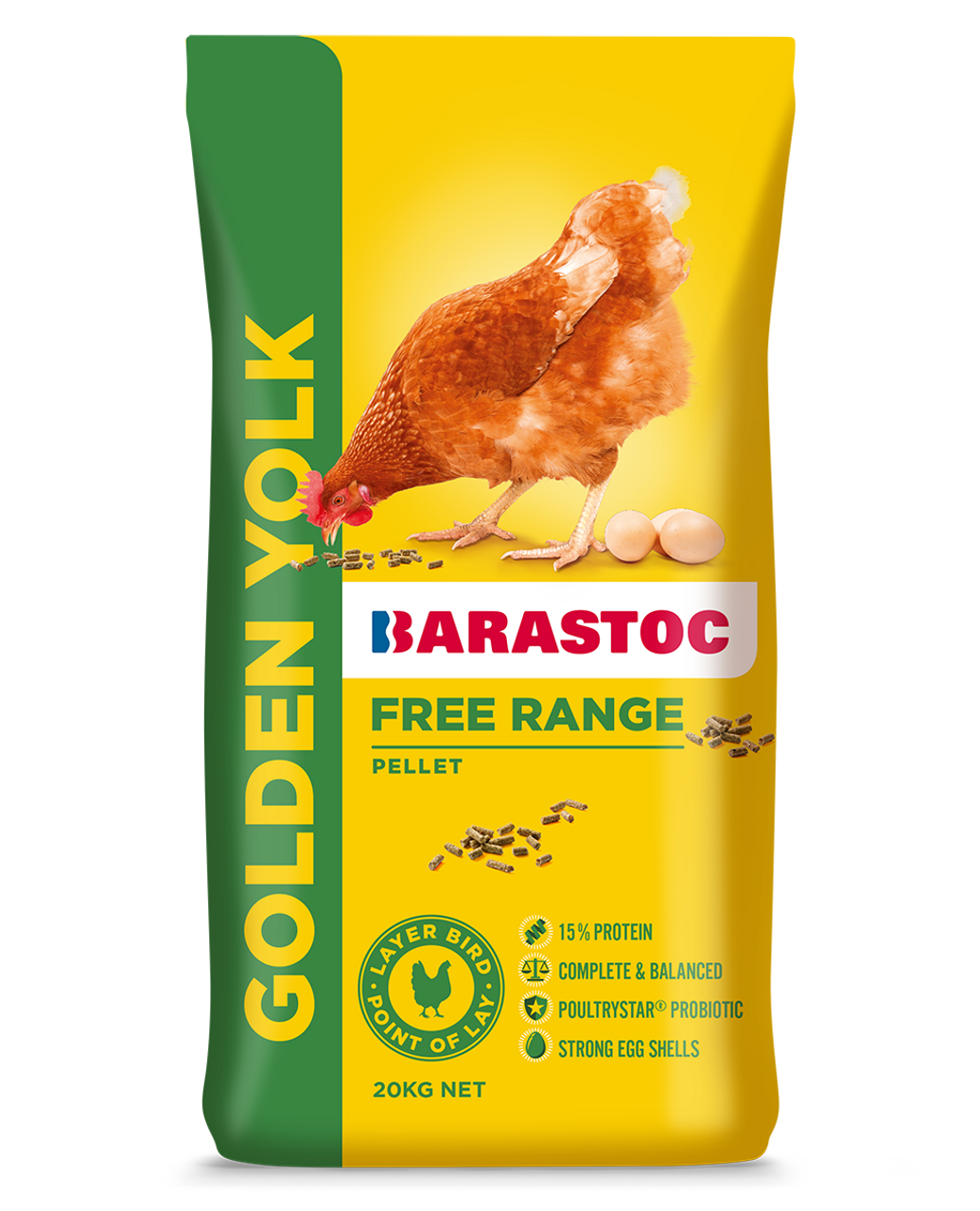 Barastoc Golden Yolk Layer Pellets 20kg